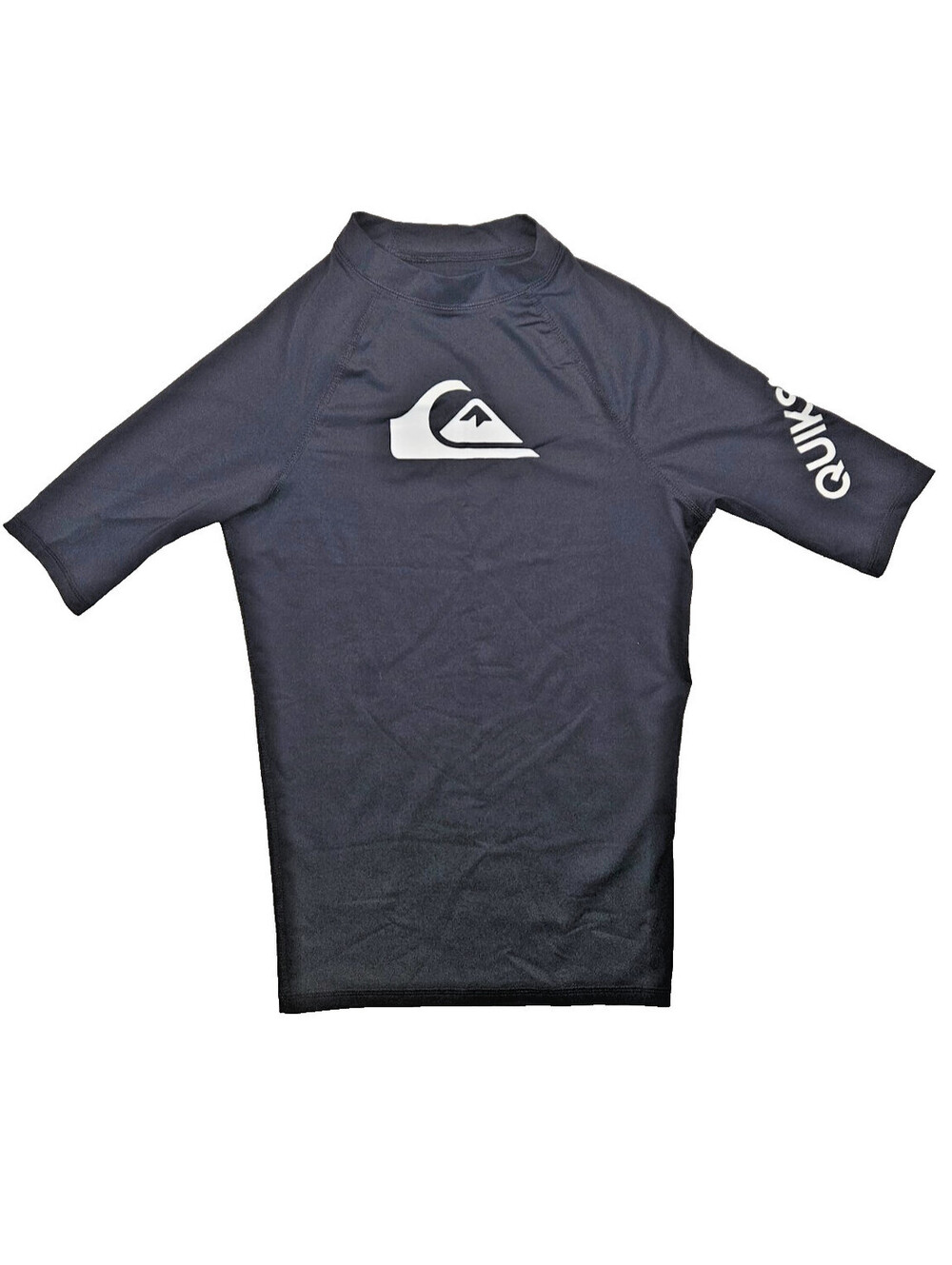 Quicksilver UPF Protection Black Short-Sleeve Rash Guard Surf Shirt Size: XS